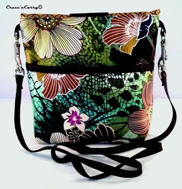 Custom Made Brown Floral Handbag