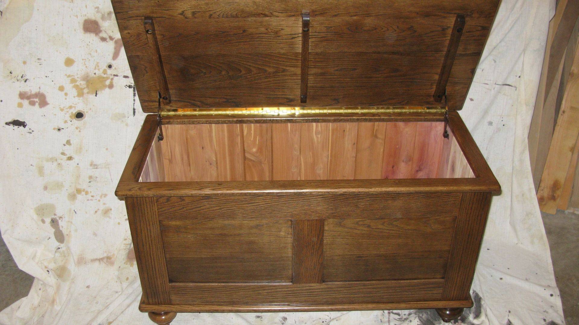 Handmade Oak Blanket Chest by Tom's Handcrafted Furniture