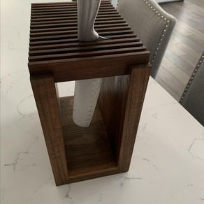 Hand Made Custom Made Walnut Vertical Hand Crafted Chef's Knife Block by  Debner Fine Art and Furniture