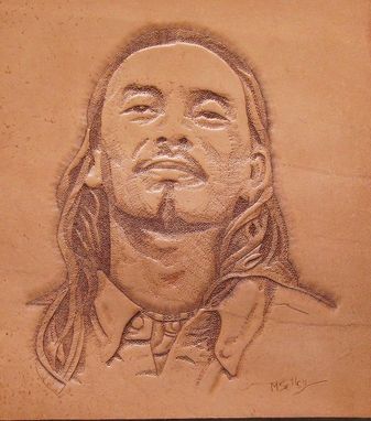 Custom Made Tooled Leather Portrait