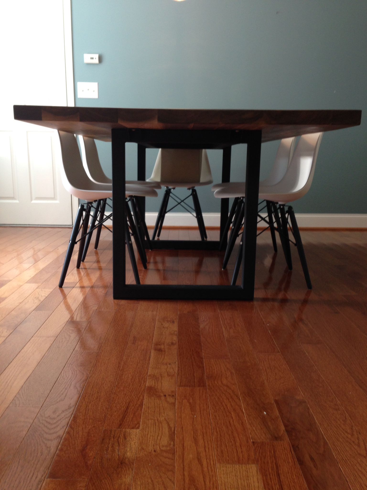 Hand Made Simple Modern Elegant Dining Table by Branum Furniture