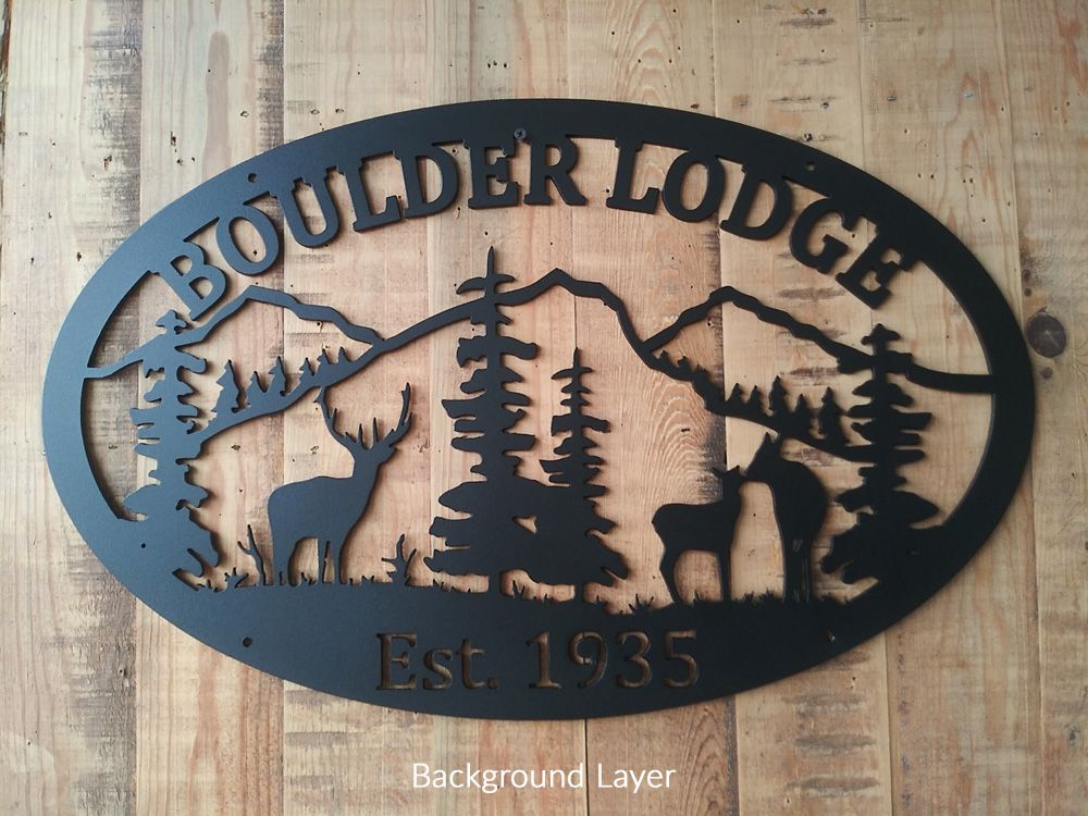 Buy Hand Made Custom Double Layer Wildlife Sign, made to order from ...