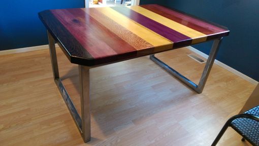 Custom Made Exotic Wood Dining Table
