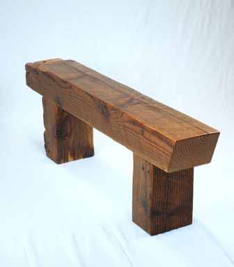 Custom Made Timber Frame Beam Bench