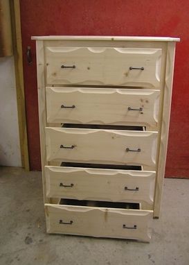 Custom Made Rustic Pine Dresser With Gun Storage