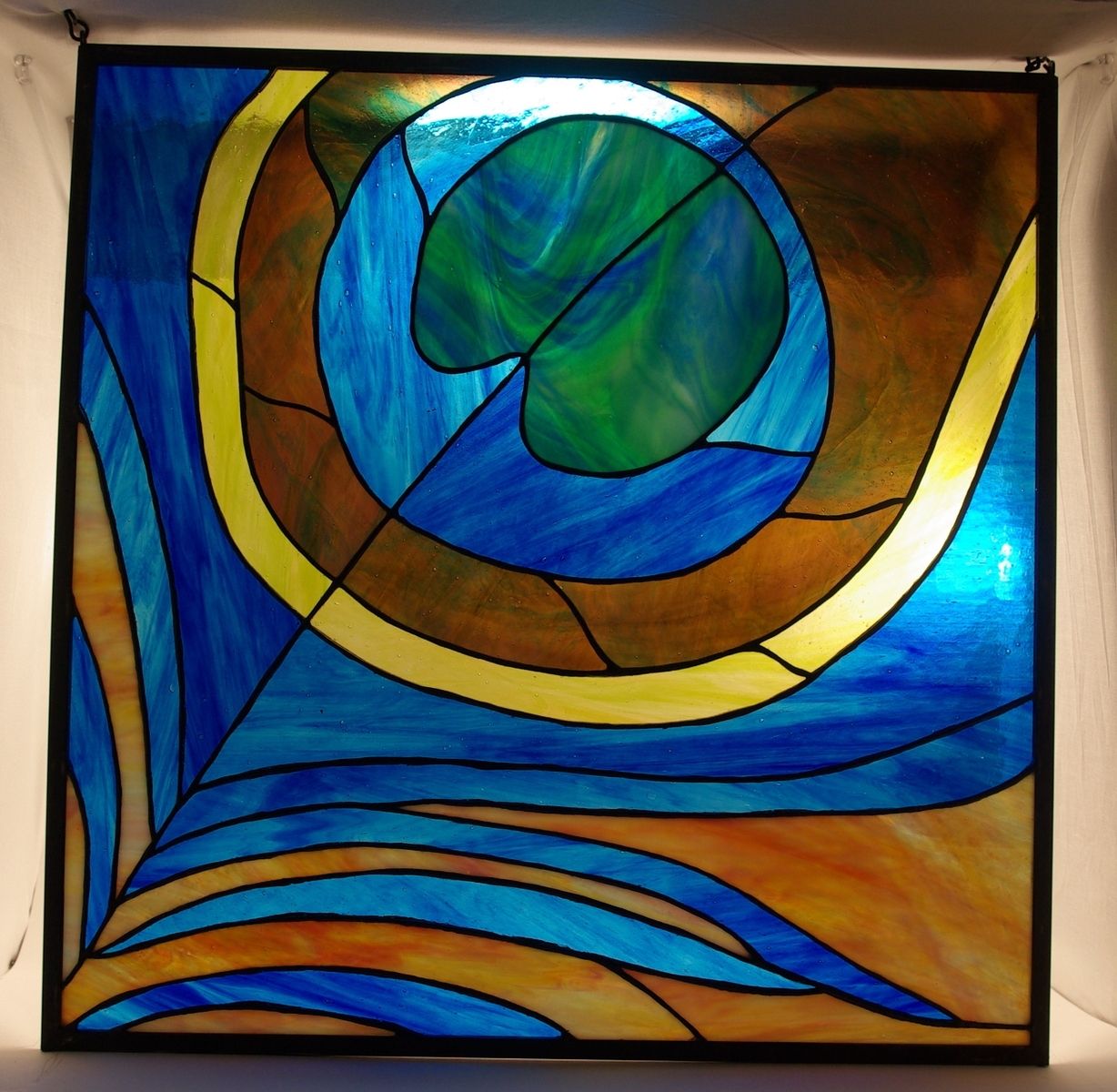 Buy Custom Made Peacock Feather, made to order from Dancing Light