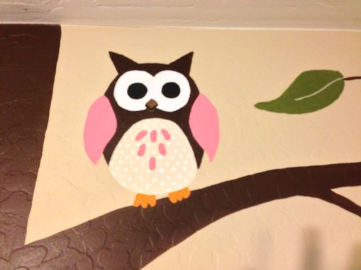 Custom Made Tree Mural With Owls