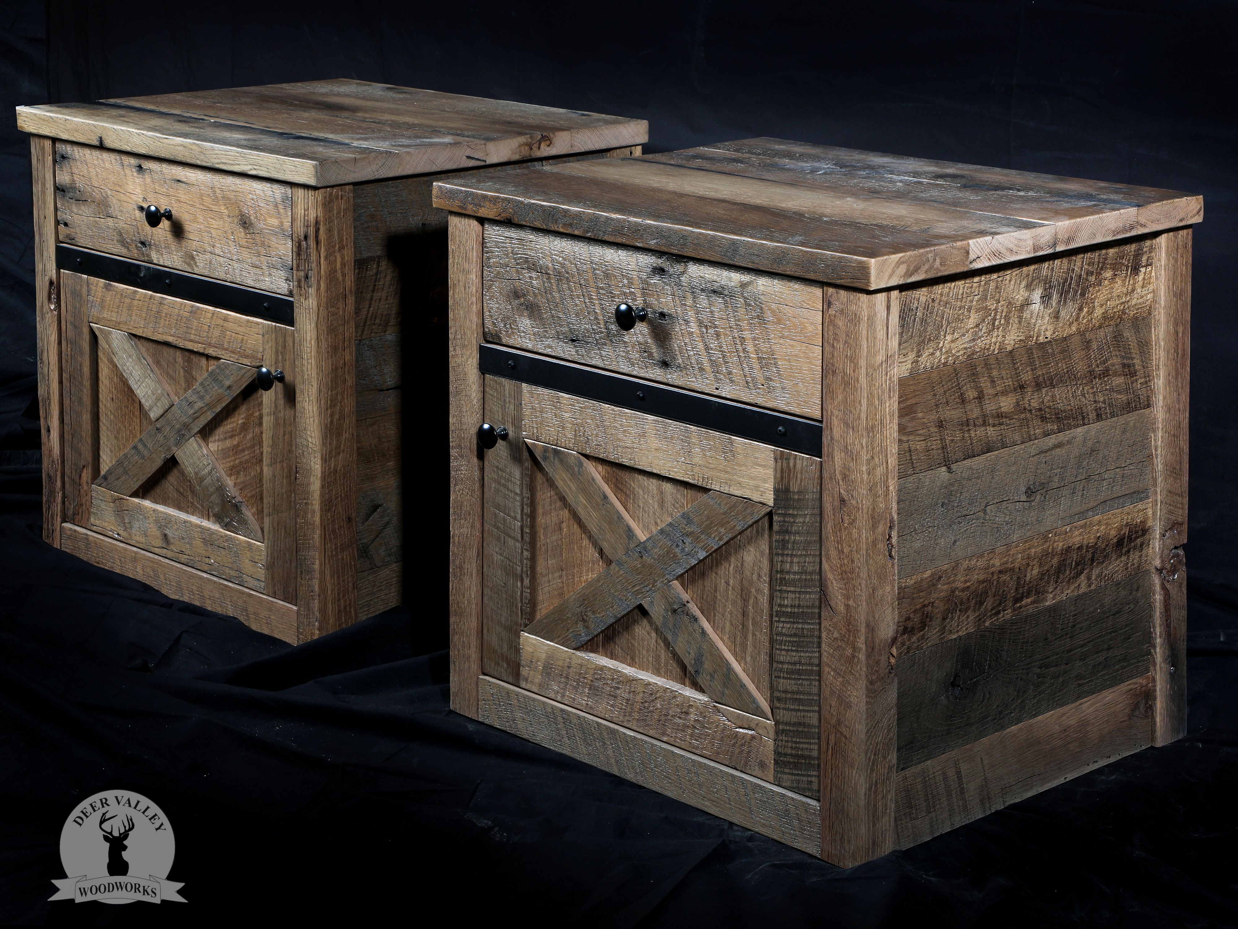Buy Custom Made Reclaimed Barnwood End Table, Reclaimed Wood End Table