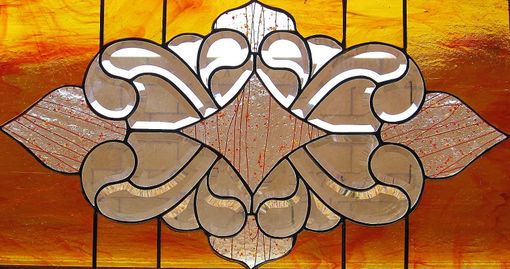 Custom Made Stained Glass Bevel Hanging Panel For Home Or Office Windows