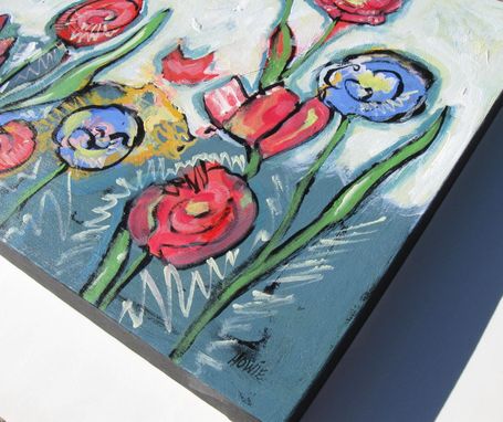 Custom Made Acrylic Abstract Original Floral Painting "Spring"