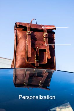 Custom Made Leather Backpack Man, Men's Laptop Bag, Gift For Him, Laptop Briefcase, Large Work Bag