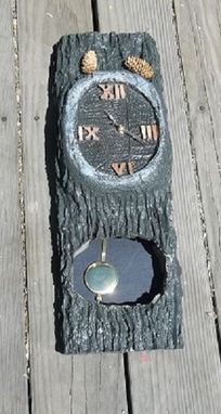 Custom Made Rustic "Woodsy" Clock