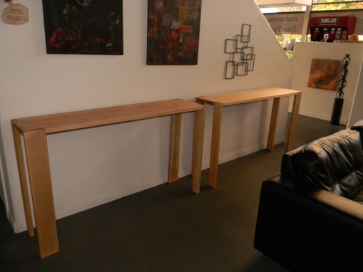 Custom Made Michael's Counter Height, Narrow Soft Maple Tables.