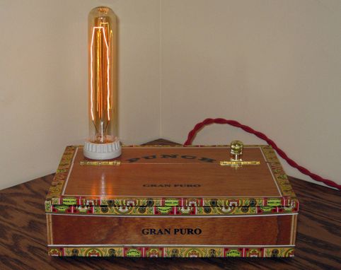 Custom Made Cigar Box Desk Lamp: Punch - Gran Puro