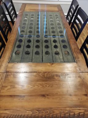 Custom Made Riddling Rack Trestle Table