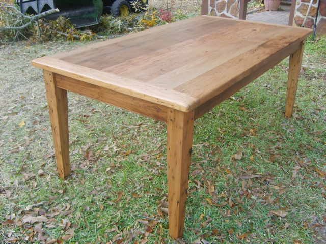 wormy chestnut dining room table