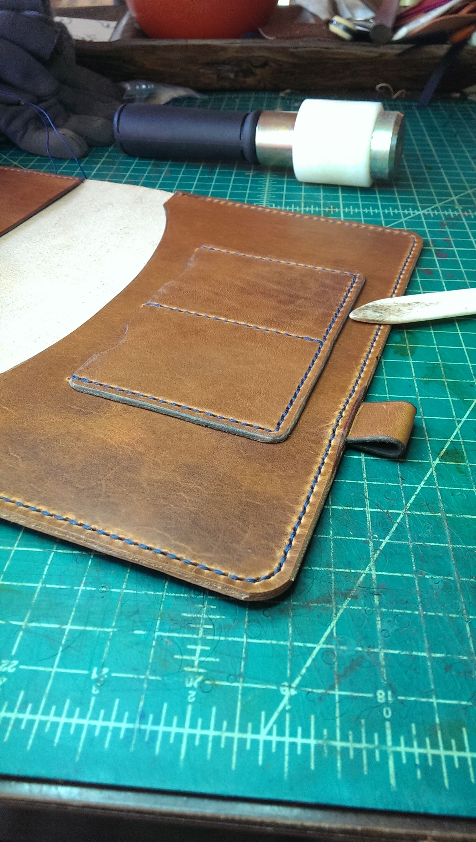 Buy Handmade Extra Large Moleskin Cover In Horween Leather, made to