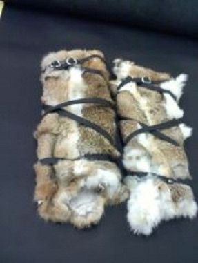 Custom Made Rabbit Fur Leg Warmers/Leg Wraps