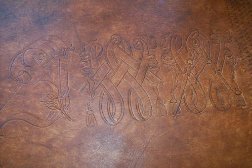 Custom Made Custom Leather Mason Apron Case With Masonic Letter Initials