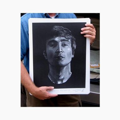 Custom Made John Lennon / Beatles Print - Oil Painting