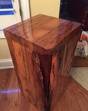 Custom Made Barn Wood Pedestal