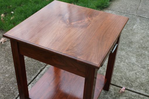 Custom Made Walnut End Table