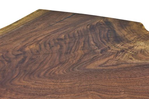 Custom Made Walnut End Table, Wood Accent Table, Live Edge Side Table, Rustic End Table, Modern End Table
