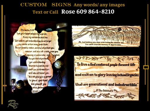 Custom Made Custom, Wood, Signs, Multiboard, Personalized