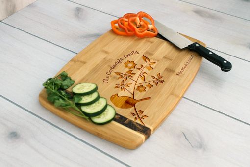 Custom Made Personalized Cutting Board, Engraved Cutting Board, Custom Wedding Gift – Cb-Bamm-Cartwright Family