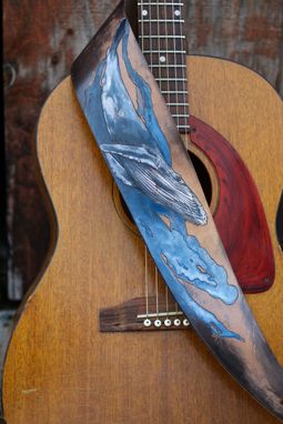 Custom Made Italian Leather Art Guitar Straps