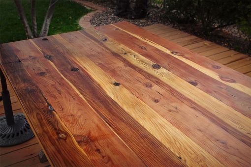 Custom Made Salvaged Redwood Dinning Table