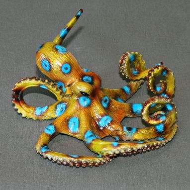 Custom Made Bronze Octopus "Oscar Octopus" Figurine Statue Sculpture Aquatic Limited Edition Signed Numbered