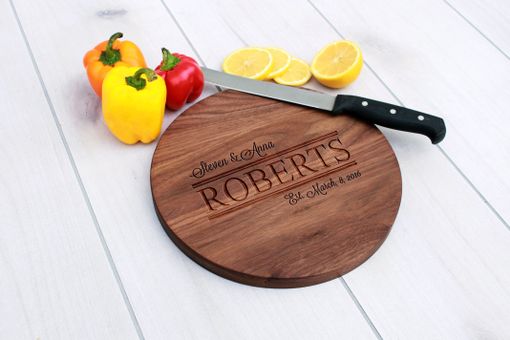 Custom Made Personalized Cutting Board, Engraved Cutting Board, Custom Wedding Gift – Cbr-Wal-Steven&Anna