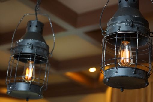 Custom Made Railroad Lantern Lights, Set Of Two