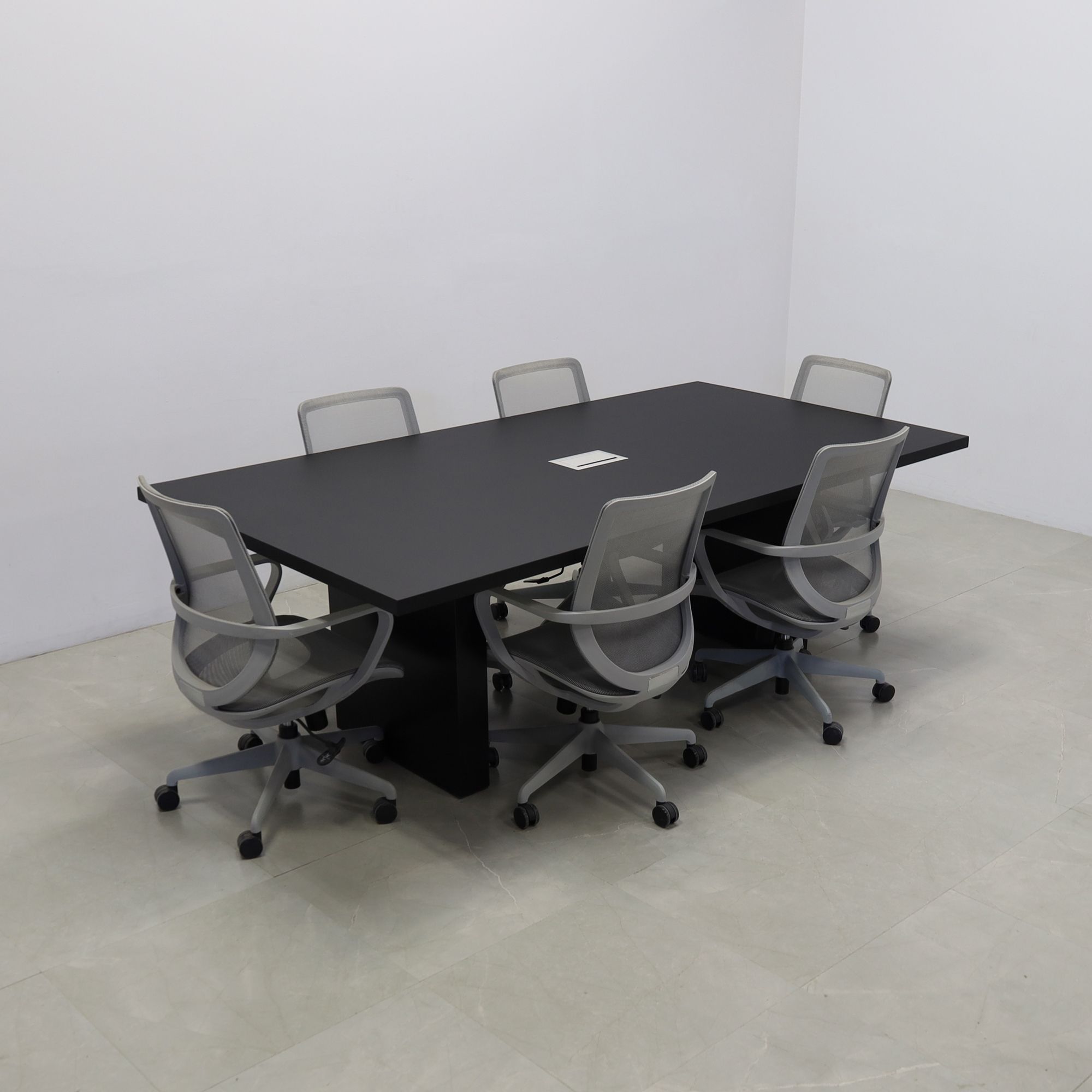 Hand Made Rectangular Shape Custom Conference Table, Laminate Top ...