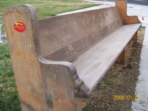 Custom Made Reclaimed Church Pew Bench