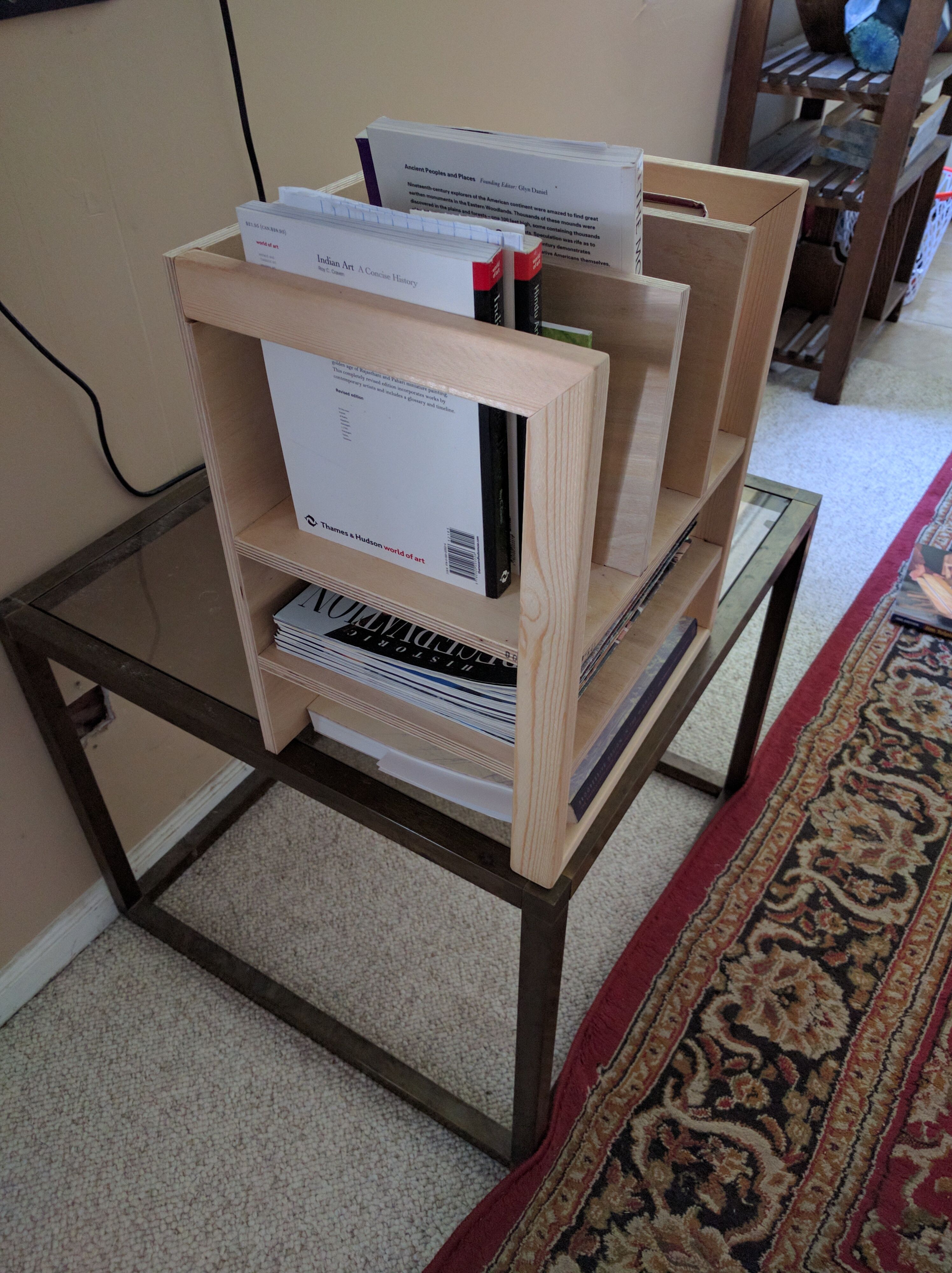 Handmade Small Media Organizer by King Custom Furniture