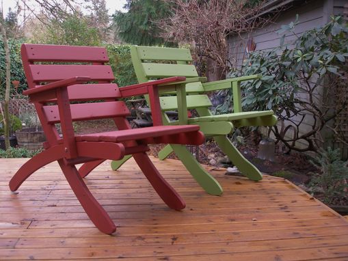 Custom Made Handcrafted Cedar Outdoor Armchair - Available In 10 Stain Colors!