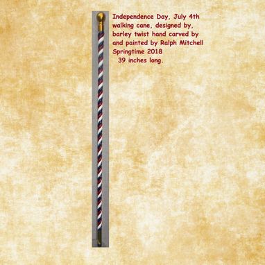 Custom Made July 4th Independence Day Walking Cane