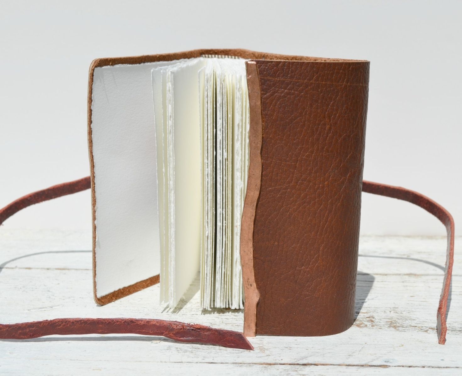 Custom Handmade Leather Bound Travel Adventure Journal Diary Western