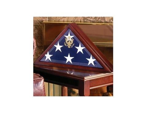 Custom Made Flag Display Case For Large Flag, Coffin Flag Case