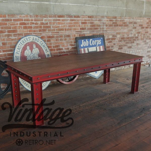 Custom Made Firehouse Table by Vintage Industrial, LLC | CustomMade.com