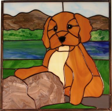 Custom Made Stained Glass Pet Portrait