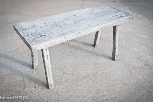 Custom Made Reclaimed Wood Sitting Bench