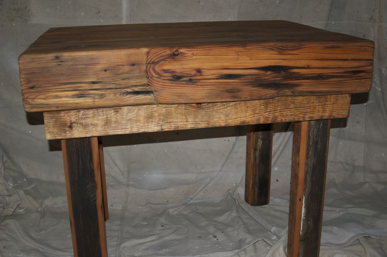 Hand Made Butcher Block Table by Environmental Builders, Inc