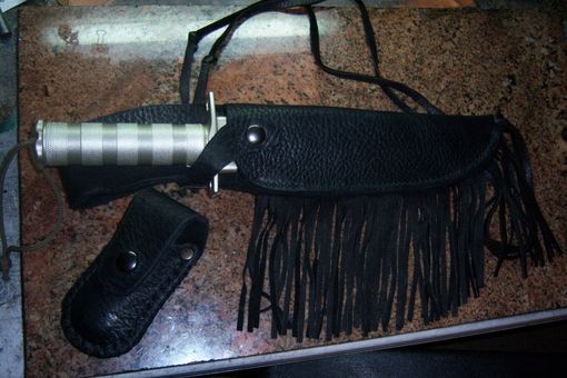 Custom Made Buffalo Skin Leather Knife Sheath