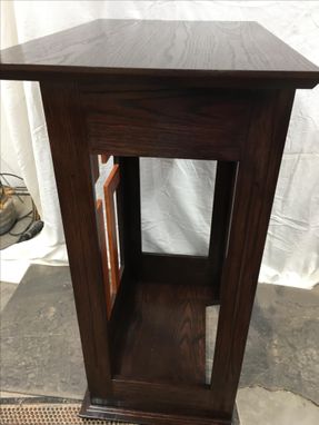Custom Made Red Oak And Cherry Pulpit