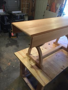 Custom Made Drop Leaf Pedestal Table