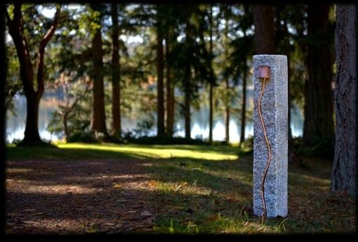 Custom Made Indian Granite Outdoor Bollard Light