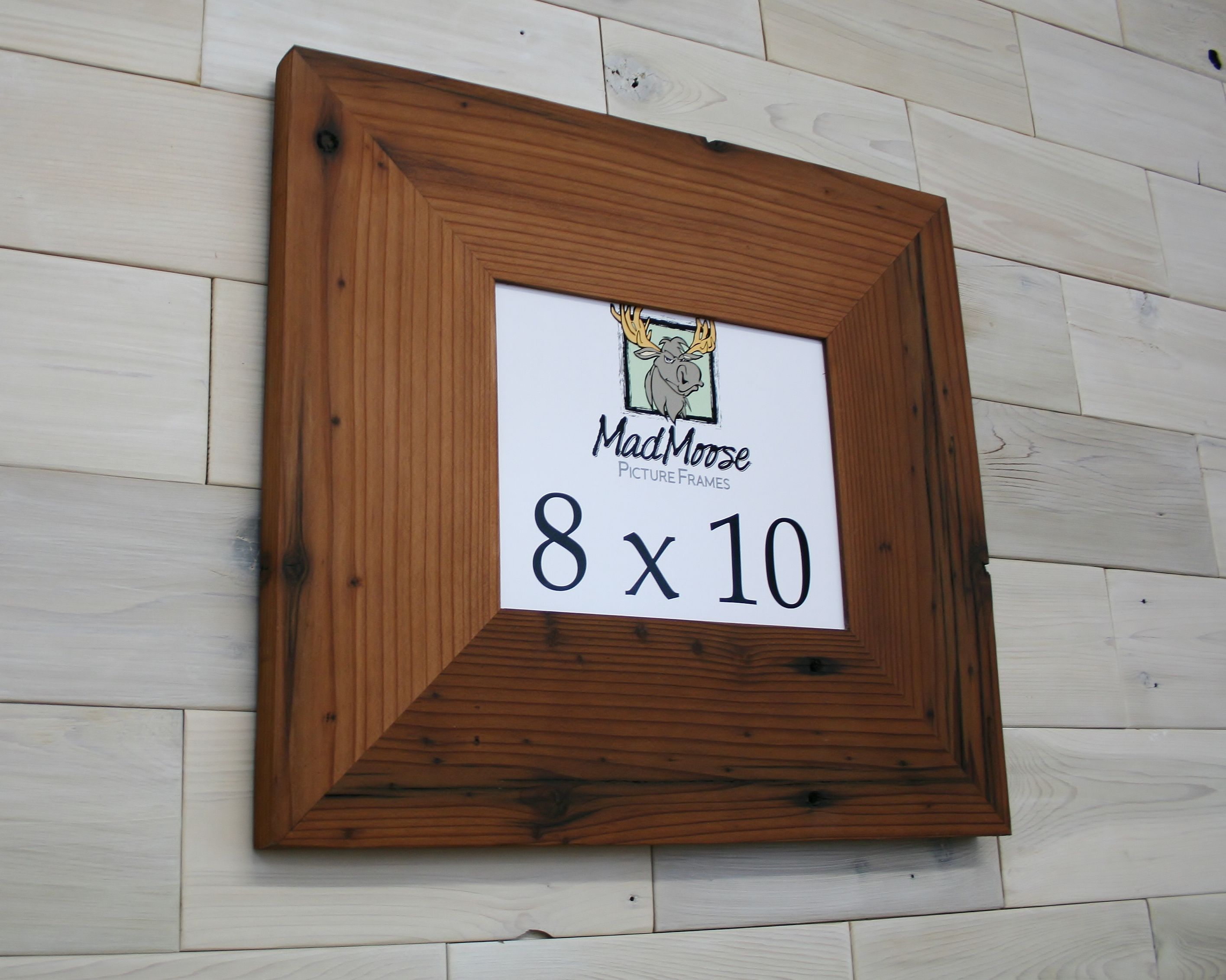 Hand Crafted Reclaimed Redwood [Chunky X 5"] Picture Frame by